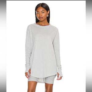 We the free Arden tee heather grey sz S